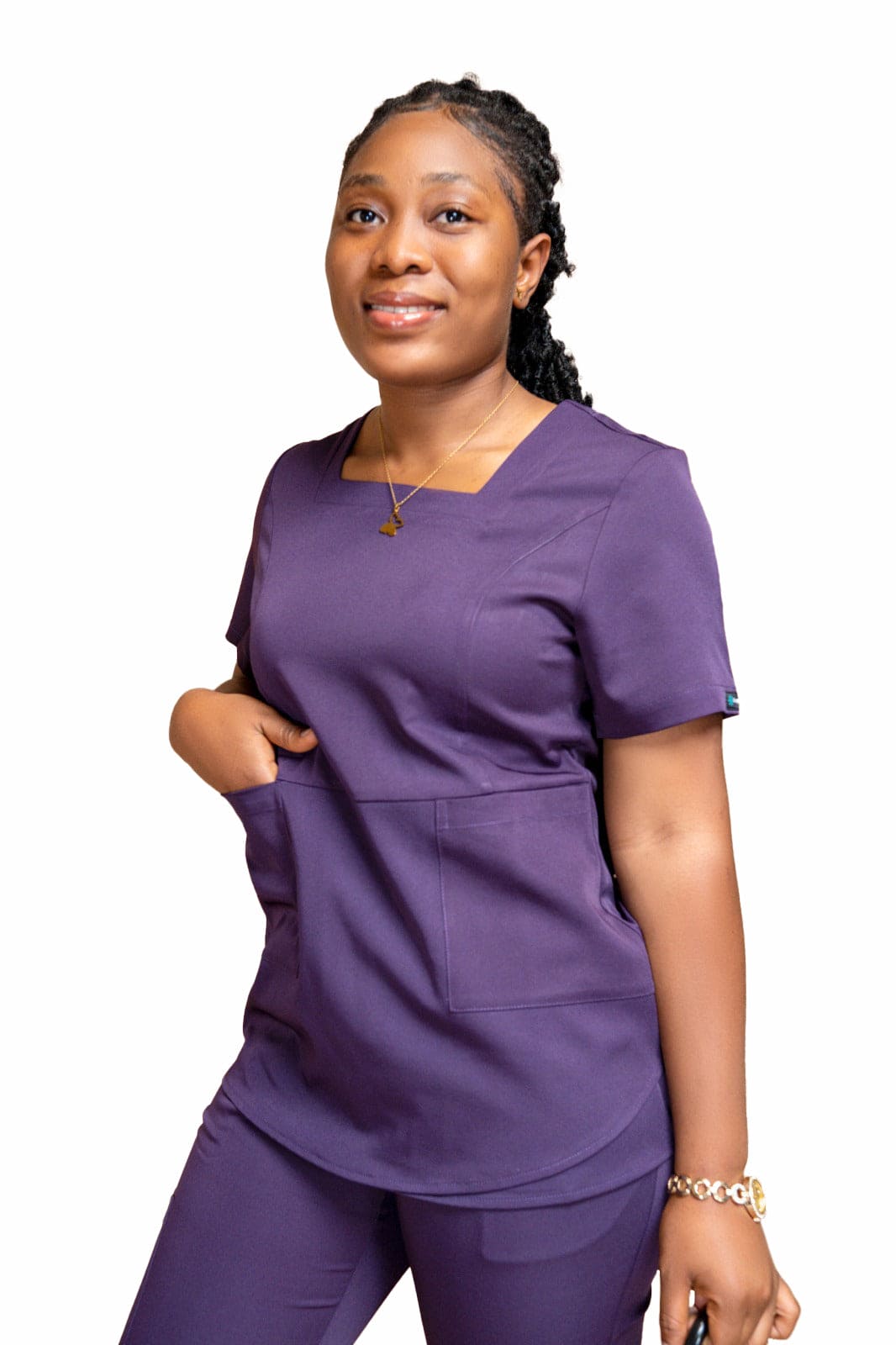 Women’s 2 Pocket Square Neck Top