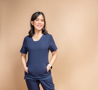 Women’s 2 Side Pocket Round Neck Top