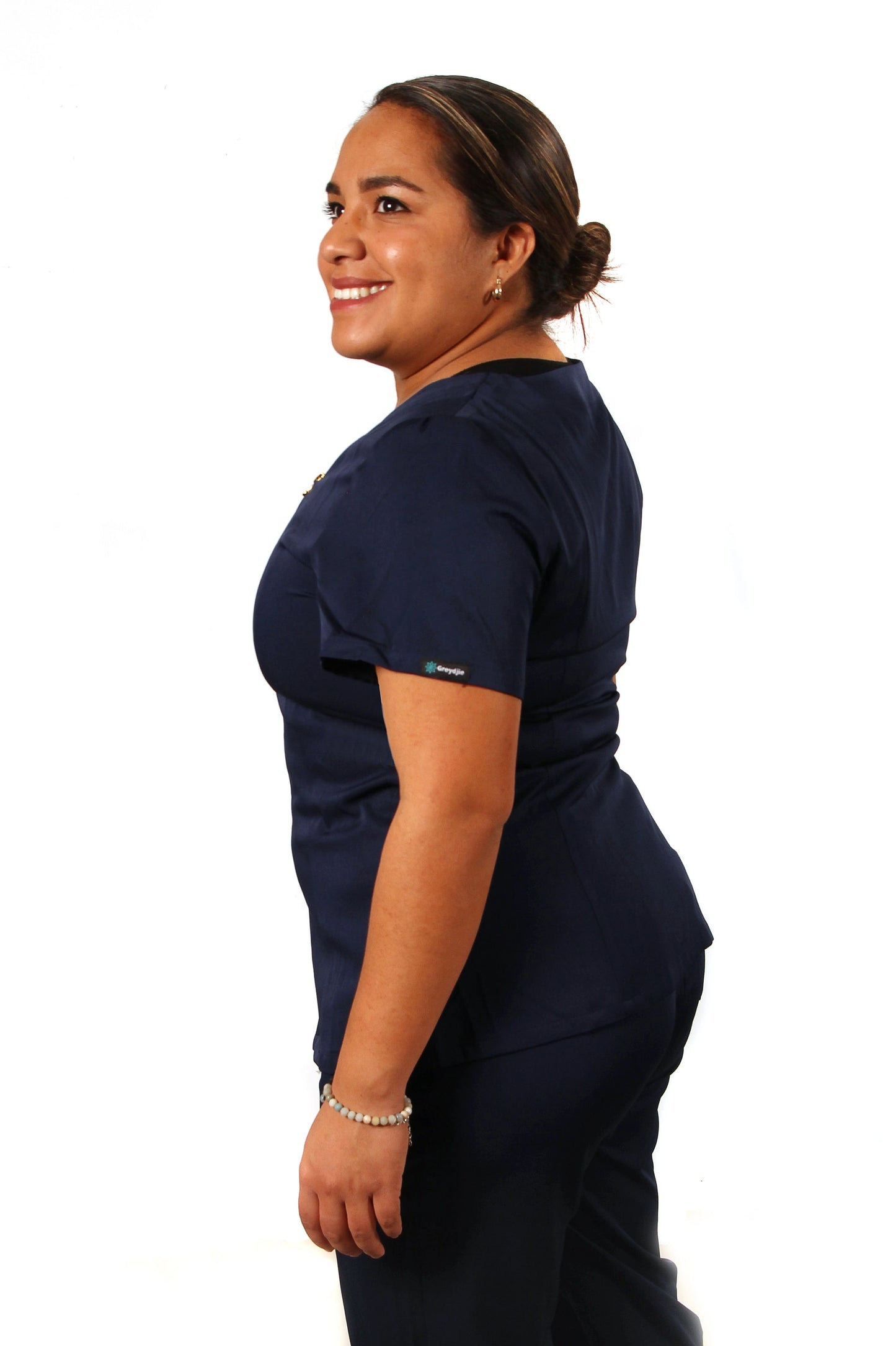 Kate front zipper scrub top