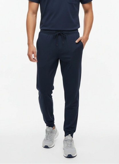 Men’s Jogger Scrub Pants with Elastic Waistband and Cargo Pocket