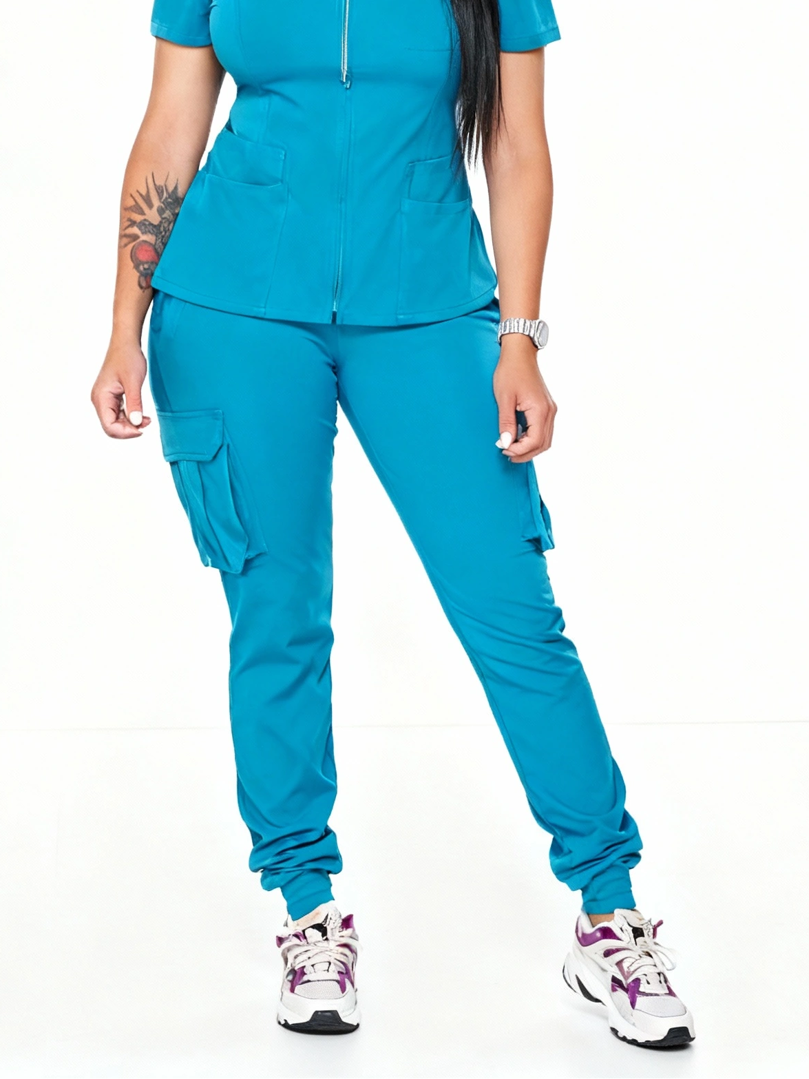 Selina Women's Cargo Jogger Scrub Pants