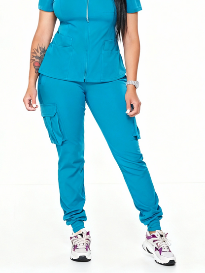 Selina Women's Cargo Jogger Scrub Pants