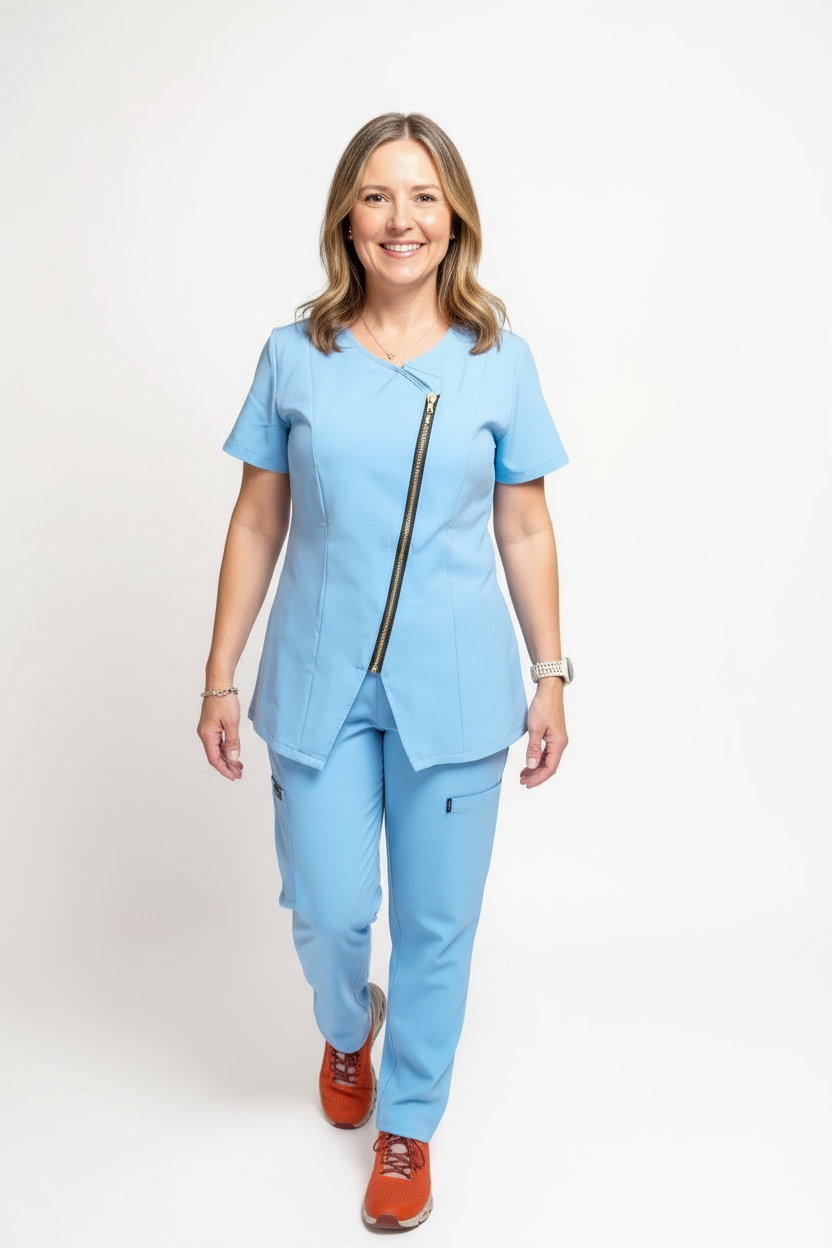 Kate drawstick pants with legs zippers