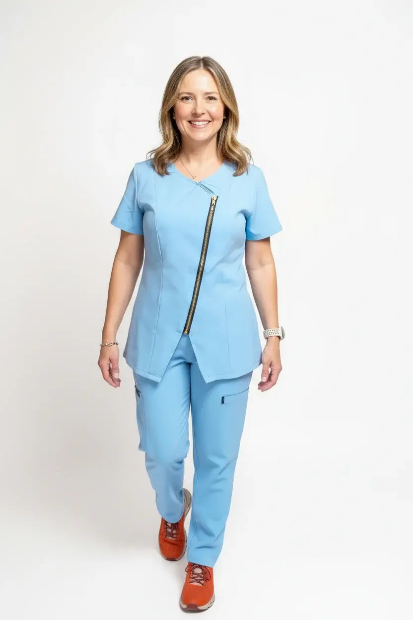 Kate drawstick pants with legs zippers