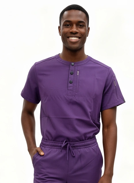 Men left upper pocket  Crew Neck Top