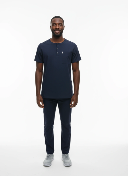 Men left upper pocket  Crew Neck Top