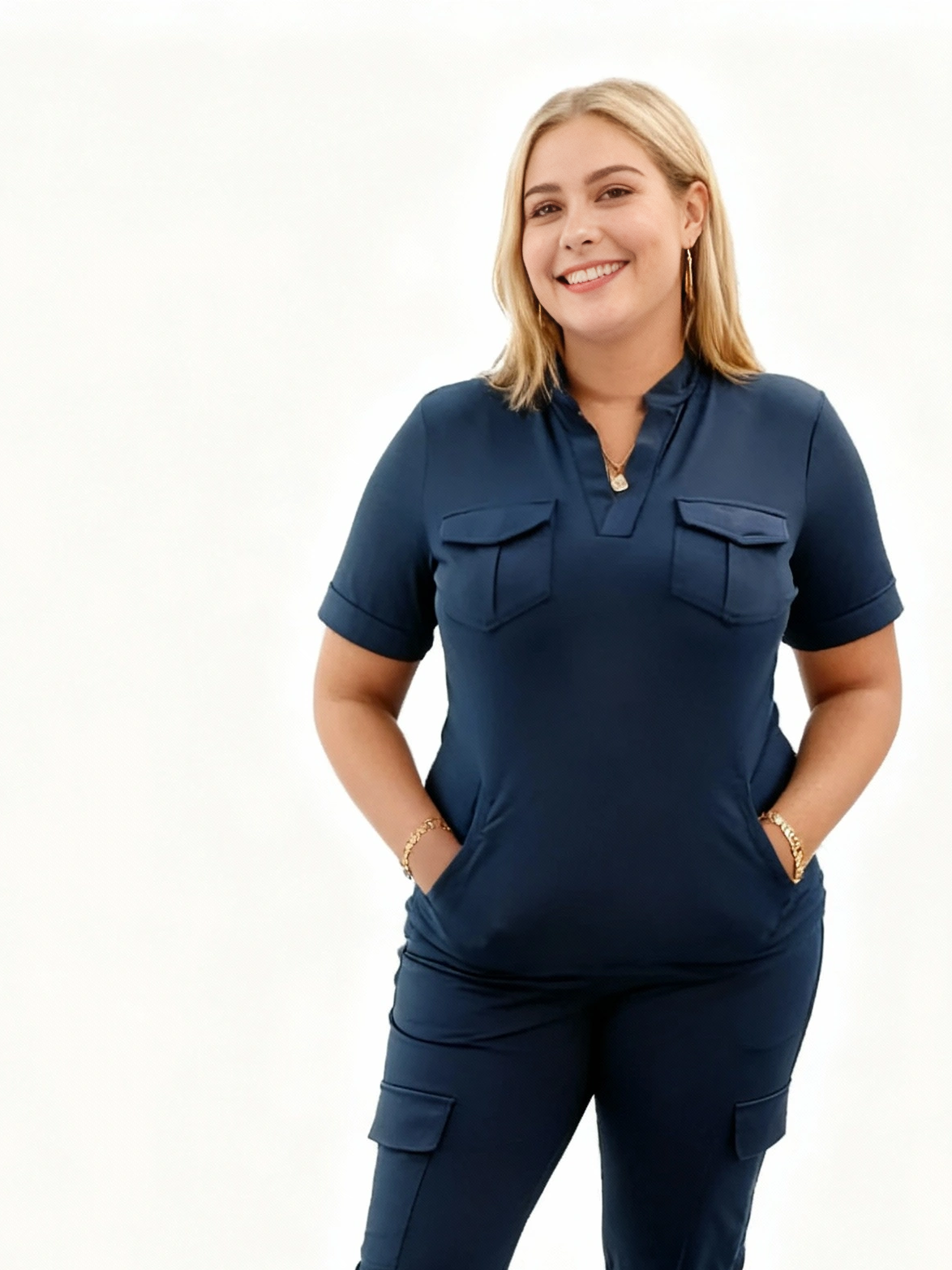 Gwen 4 Pockets Scrub top