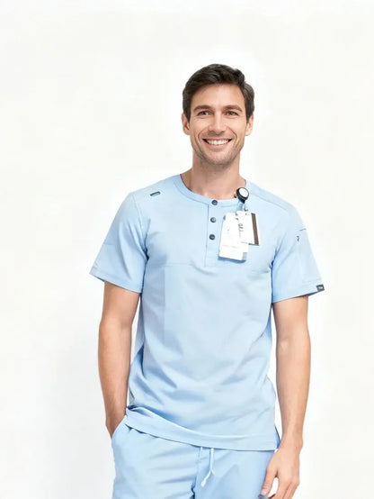 Men left upper pocket  Crew Neck Top